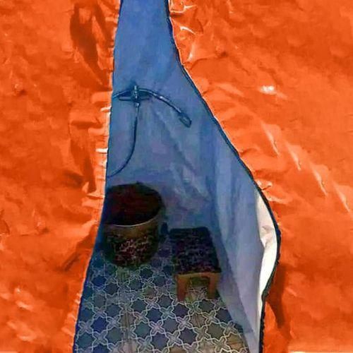Cabine de Douche & Salle de Bain Portable en Plastique – Tente Étanche Pliable 1m² / 2m, idéale pour Toilette, Hammam, Bain Extérieur, Camping, Plage, Randonnée & Voyage – Cabine Privée Légère, Rapide à Installer & Multifonction. 3